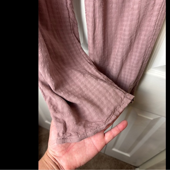 Anthro SATURDAY SUNDAY Lounge Pajama Sleep Bottoms Pants Mauve Pink Purple Rose - Picture 4 of 10